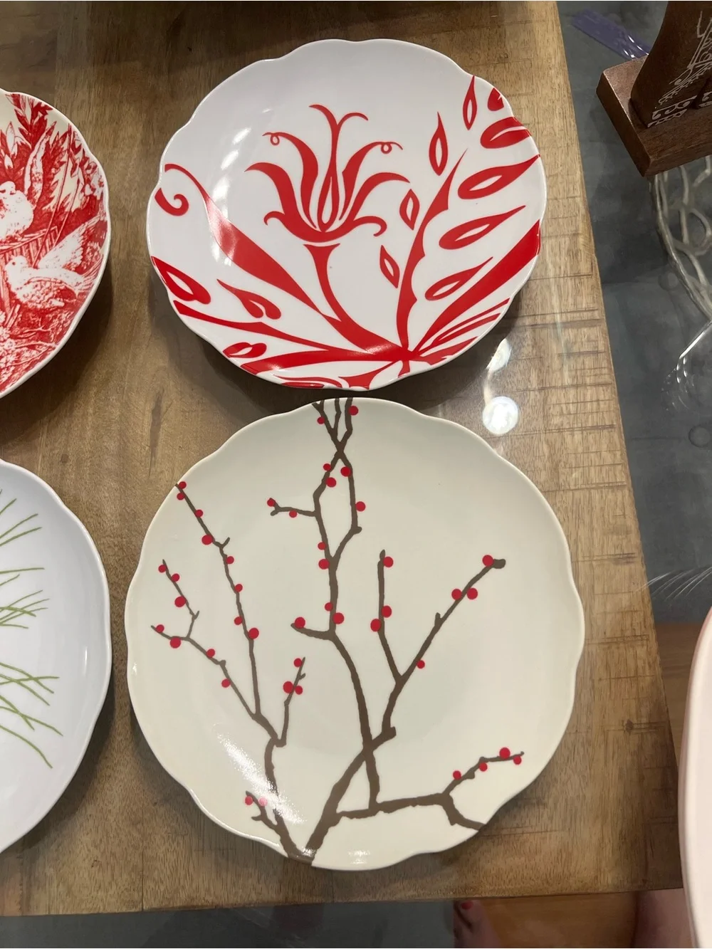 Rosanna Boho Holiday 4 Salad Plates New RARE